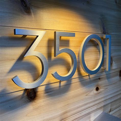 cleaning brushed aluminum address numbers